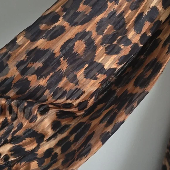 NWOT Milly Elma Burnout Leopard Mini Dress Size 4 - Picture 6 of 11